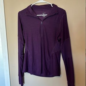 DEEP PURPLE athletic quarter zip